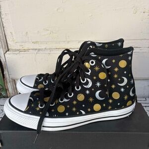 Converse Chuck Taylor All Star Hi Moon And Stars Sneaker Sz 9